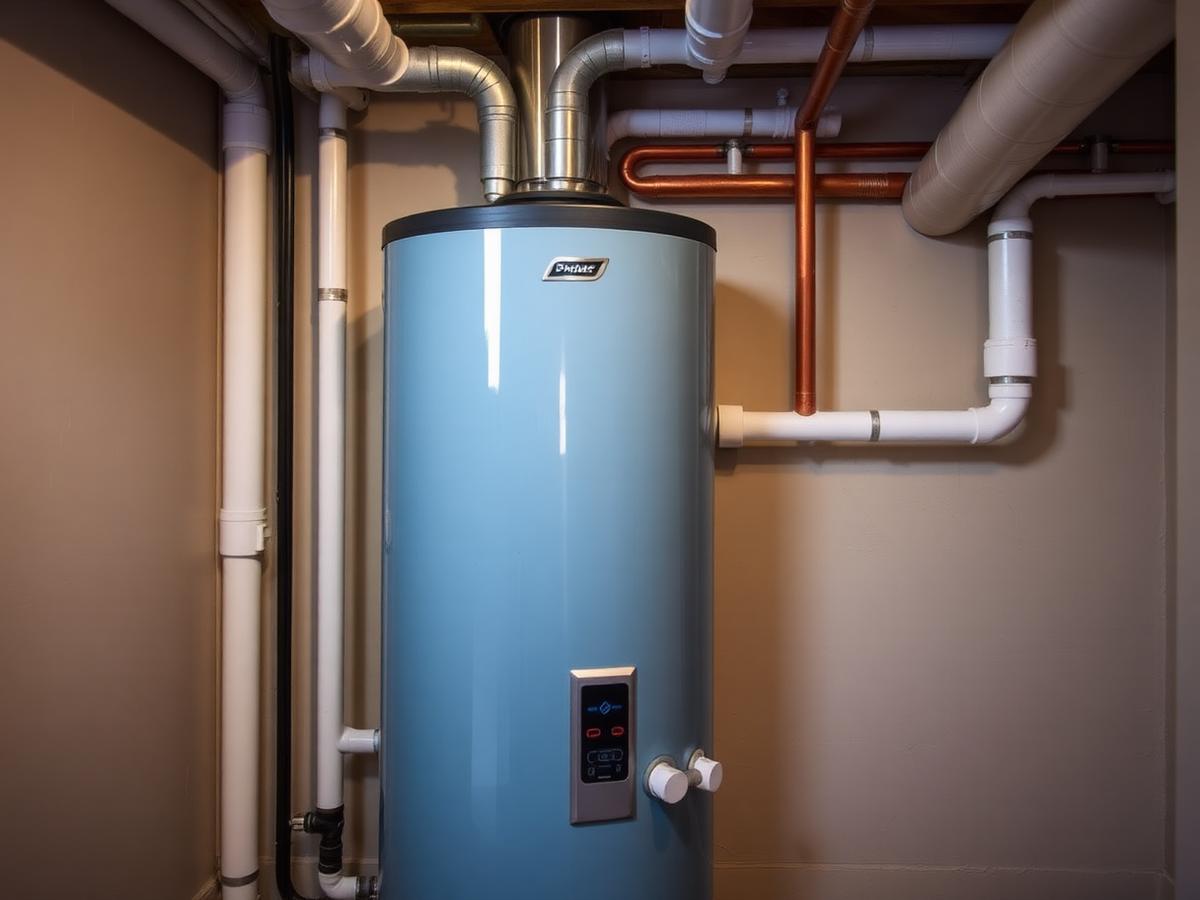 Residential water heater installation